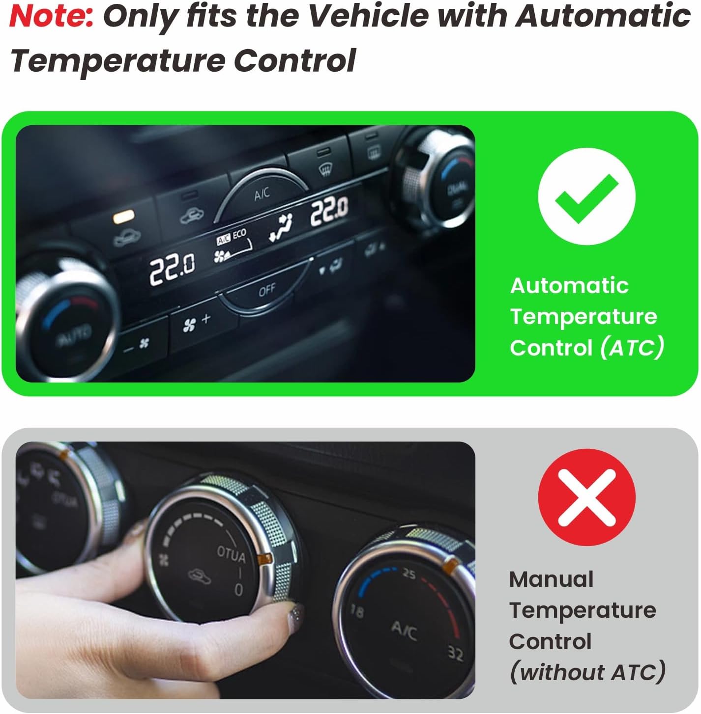 Heater Blower Motor w/Fan Cage Fit 2007-2014 for Cadillac Escalade 6.2L, for GMC Yukon 5.3L 6.2L, for Chevrolet Tahoe 5.3L, ONLY Fit Models w/Automatic Temperature Control