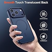Vista 1097 de SUPFINE Funda magnética para iPhone 11 (compatible con MagSafe) (protección contra caídas de grado militar), translúcida mate a prueba de golpes