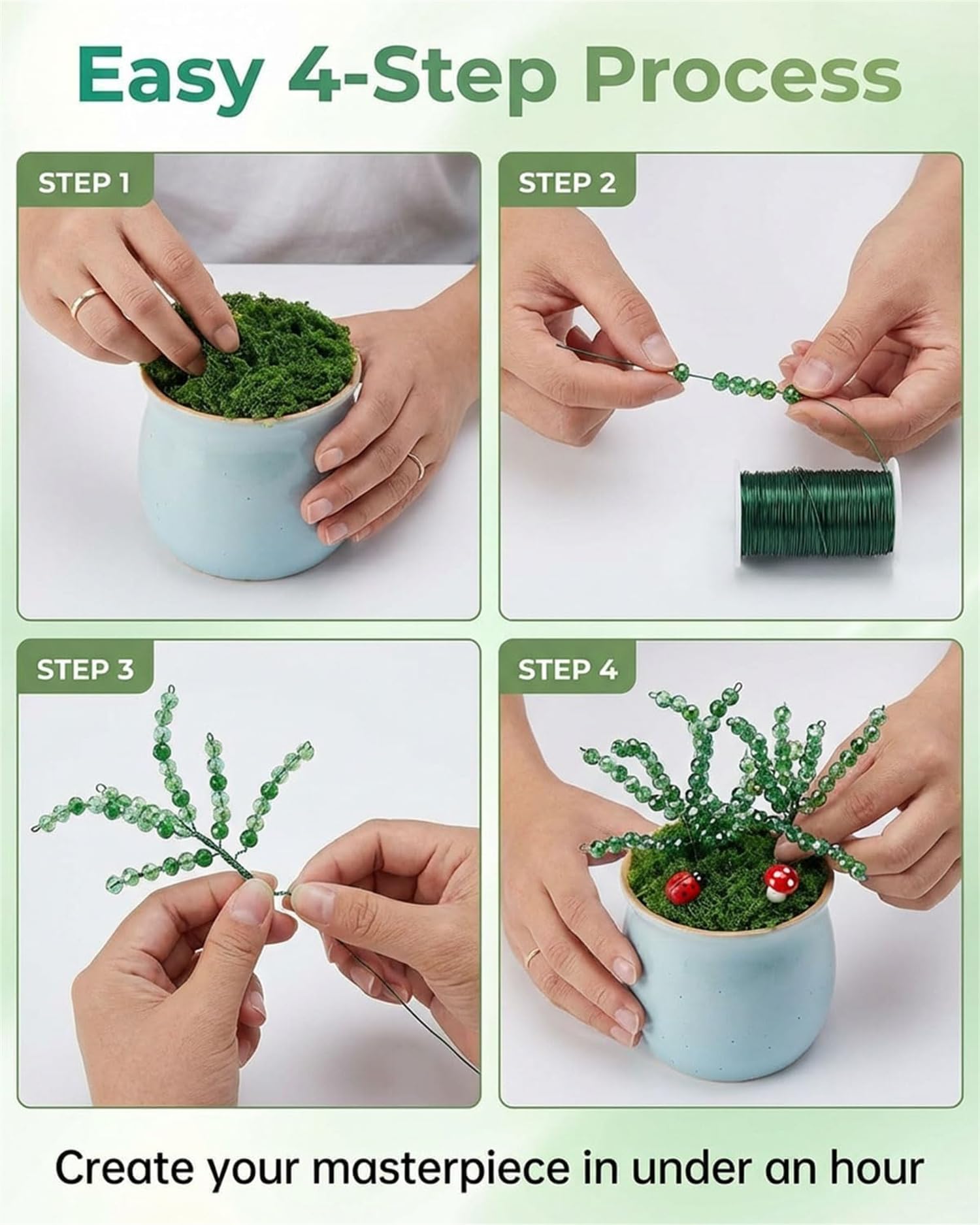 5500 Pcs DIY Beaded Plant Kit - Image 4