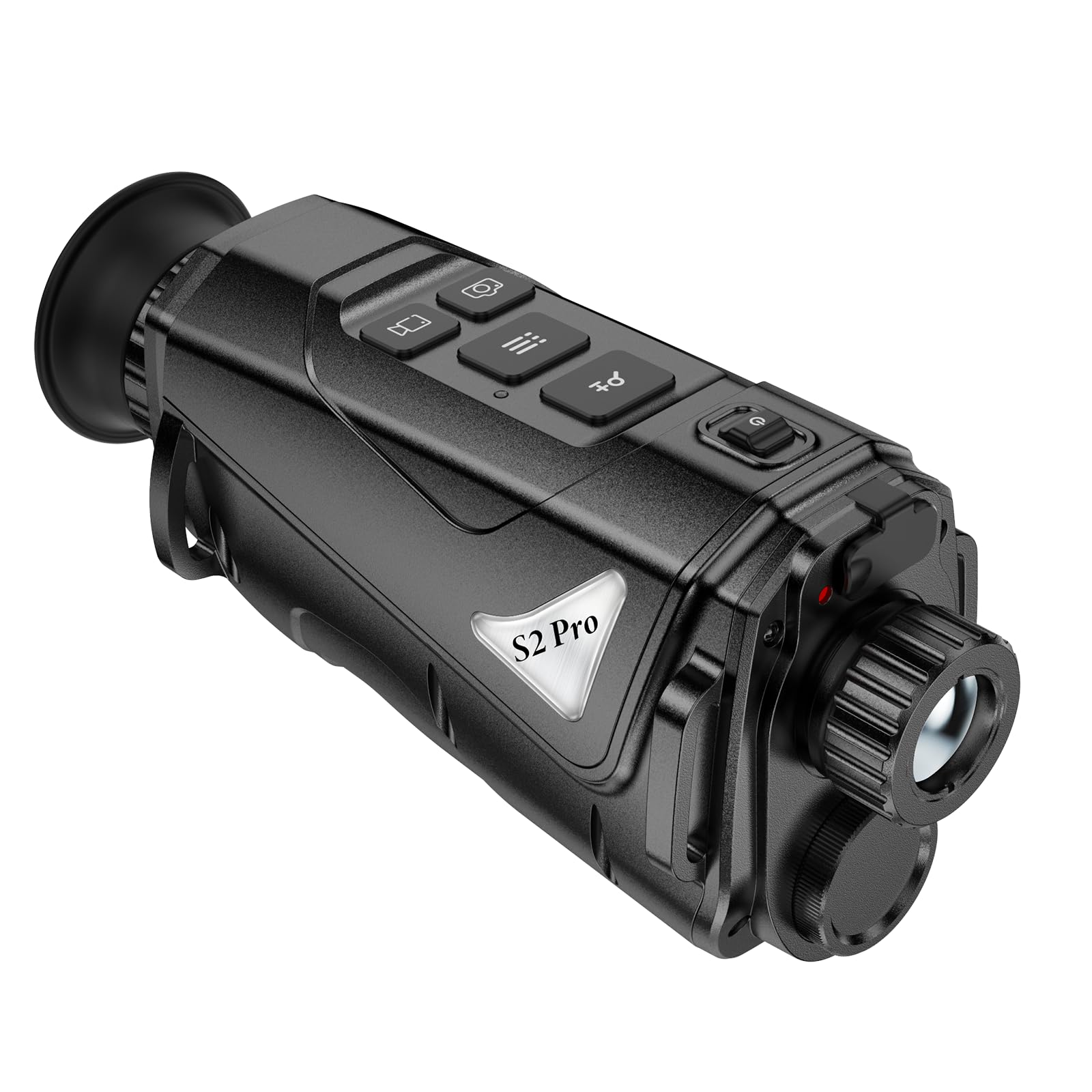 Zleo Monoculaire à imagerie thermique, résolution 256 x 192 cm, appareil portable infrarouge avec objectif de 15 mm, portée de détection de 900 m, IP66 pour l'observation de la faune et le camping