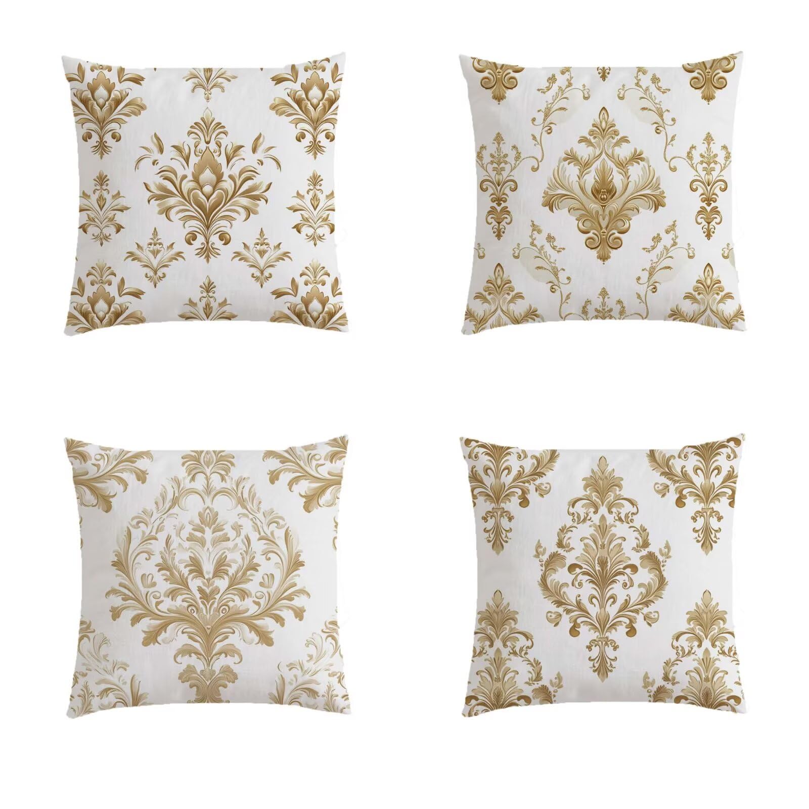Housse de coussin crème style lin haut de gamme avec fermeture éclair invisible