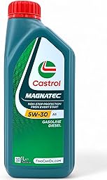 Olio motore 5w30 auto benzina lubrificante Castrol Magnatec 5w-30 A5 con Portachiavi Cavatappi conf. 6x1lt