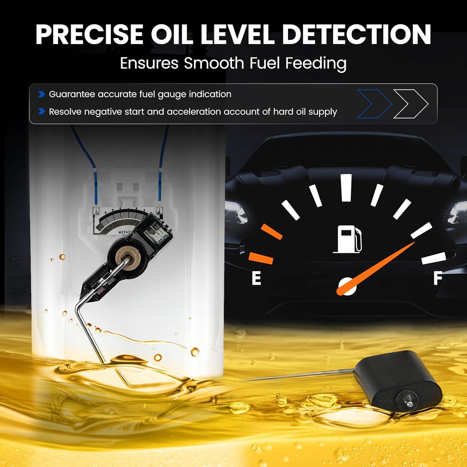 E2336S Eletric Fuel Pump Assembly Compatible with Ford Crown Victoria & Compatible with Lincoln Town Car & Grand Marquis 2003-2010, Marauder 2003 2004, V8 4.6L, Replaces 4W1Z9H307AA