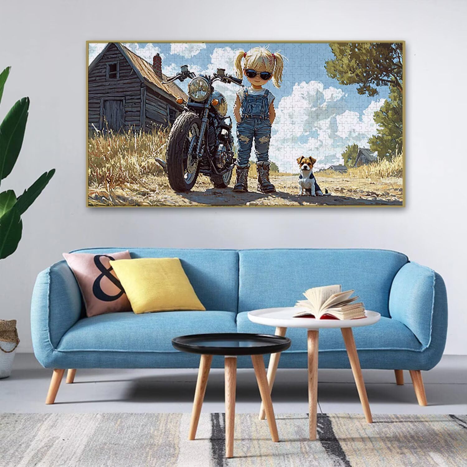 Puzzle de Madera para Adultos 1312 Piezas - Chica Locomotora, Obra de Arte de Juego de Rompecabezas para Adultos, Puzzle de Impresión de Alta Definición Multicolor, Pasatiempo Creativo Regalo b-530