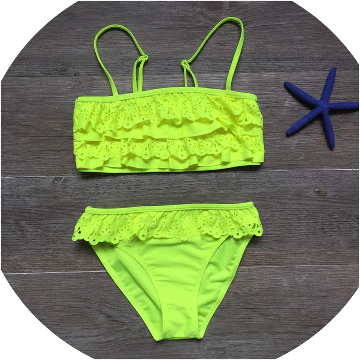 7-16Years Children Falbala Girls Baby Kids Biquini Infantil Swimsuit Bikini Girl New Summer Bathing Suit