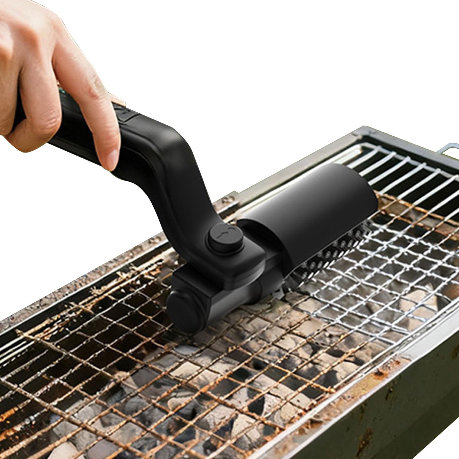 Spazzola per griglia elettrica senza fili ricaricabile per barbecue, pulizia facile e veloce, con setole in acciaio inossidabile