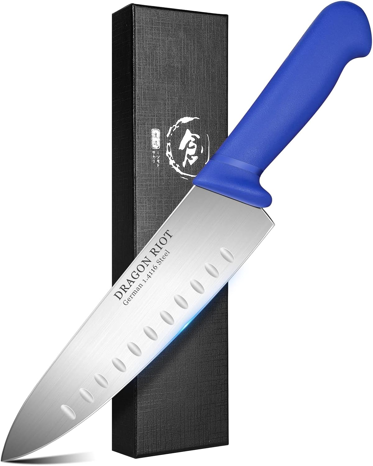 Amazon.com: DRAGON RIOT Premium Chef Knife 8 Inch - Sharp Kitchen ...