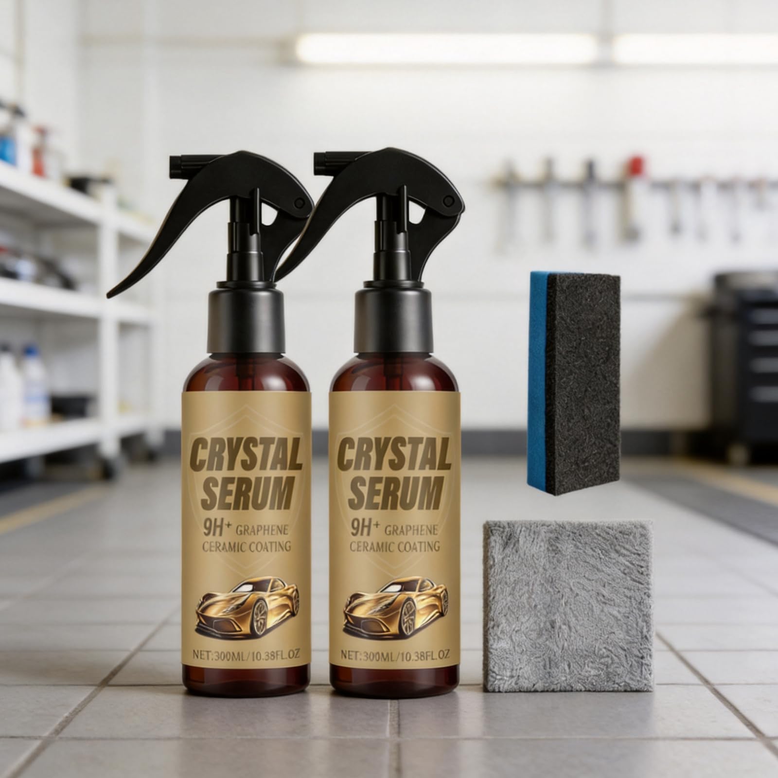 Ręcznie nakładany zestaw ceramicznych powłok do automatycznej pielęgnacji lakieru, butelka 300 ml z gąbką i ściereczką z mikrofibry do opisywania szczegółów ceramicznych powłoka auto szczegóły farba