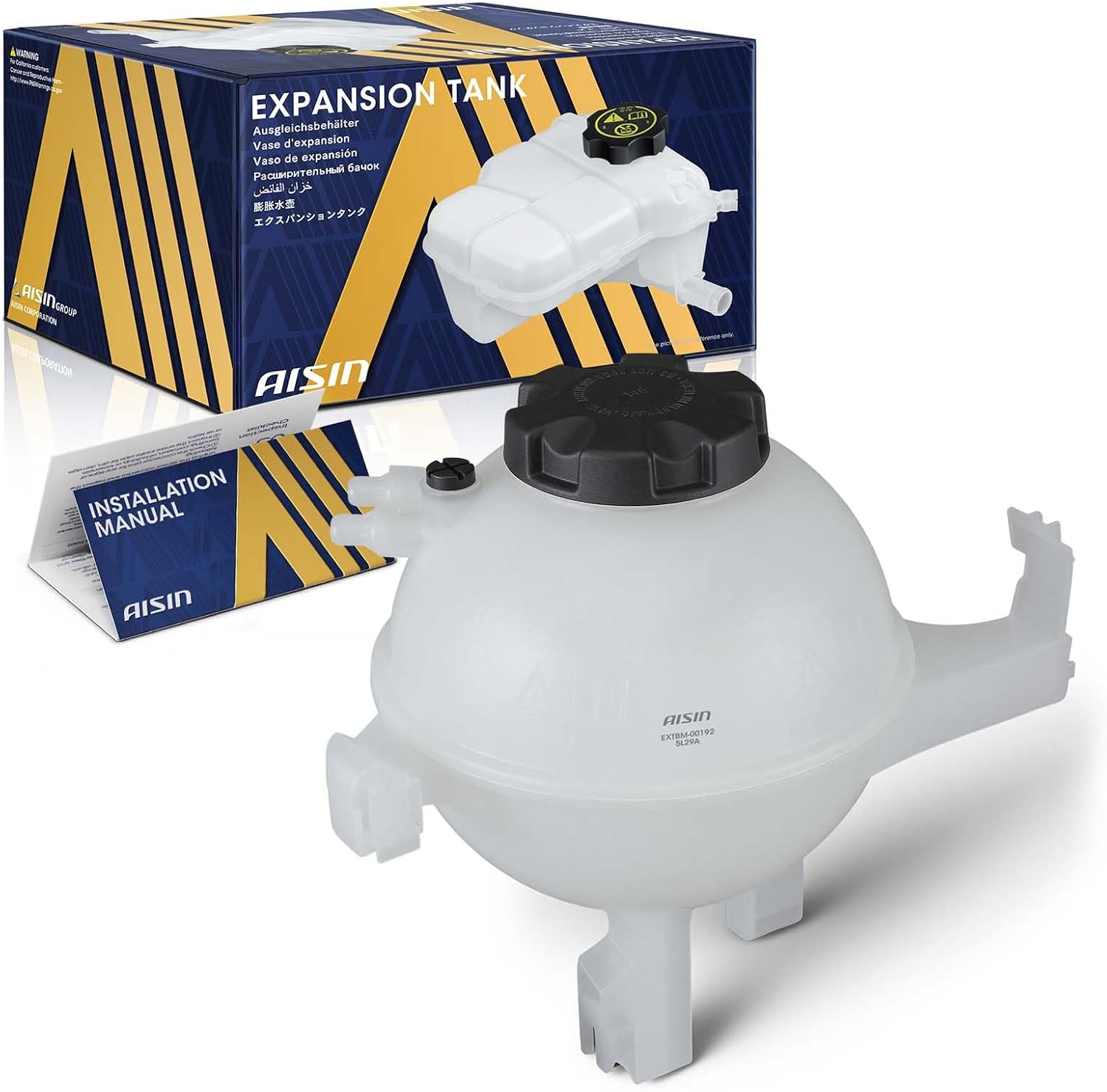 AISIN AFTERMARKET EXTBM-00192 Coolant Reservoir Tank with Cap & Sensor