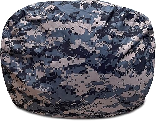 Miniatura 165 de Posh Creations Puf estructurado cómodo para jugar, leer y ver la televisión, Malibu Lounge, tela de lona para colorear, criaturas Criaturas de tela