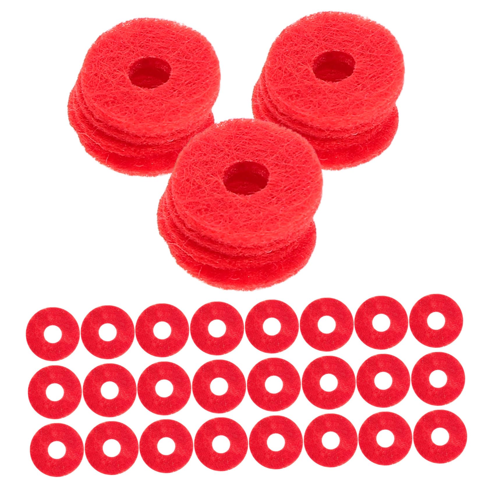 Garneck 90pc Piano Felt Discs Balance Washers Piano Spare Parts for Adjustment Maintenance Felt Pads Tuning Tool Kit