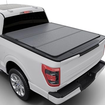 Toptiny Hard Folding Truck Bed Tonneau Cover |THTF003|Fits 2014-2018 Chevy Silverado/GMC Sierra 58" Bed 69.3"