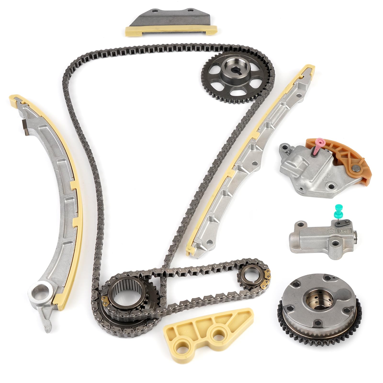 Donbalauto Timing Chain Kit with VVT Camshaft Adjuster Compatible with Honda Accord Acura ILX TSX Civic Crosstour CR-V CRV 2008-2015 2.4L 2354CC L4