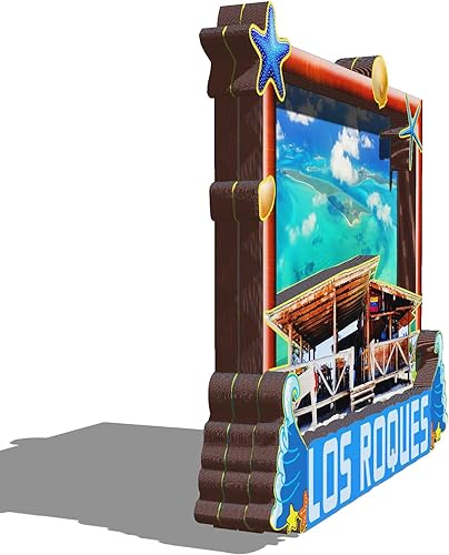 Miniatura 2 de Los Roques Venezuela - Imán de madera 3D para nevera, recuerdos coleccionables, decoración artesanal