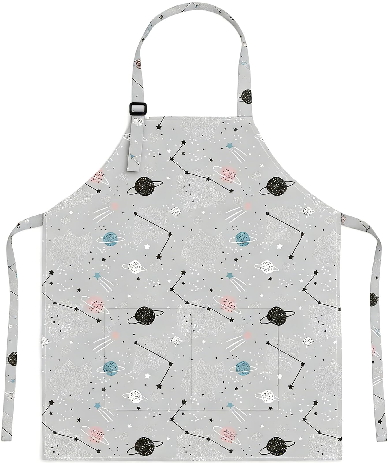 YeeHeen Apron Artist Painting Smock Waterproof Art Apron with Pocket Zodiac Grey