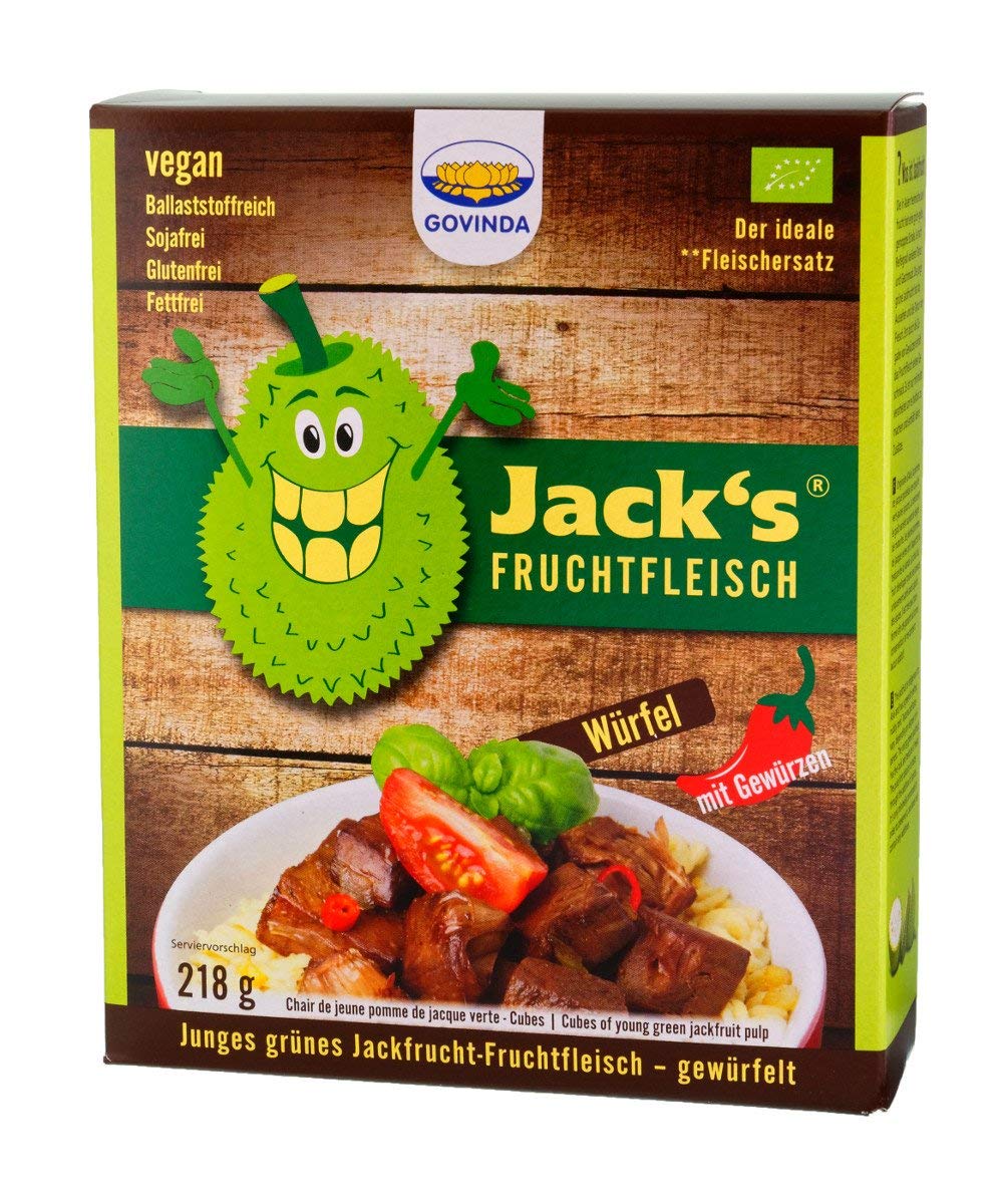 Govinda Bio Jacks Fruchtfleisch Govinda Organic Jackfruit Cubes 218 G