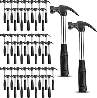 44 Pcs Claw Hammer Bulk with Soft Rubber Handle Multifunction Mini Sledge Lightweight Camping Tools Small Stubby Hammers for Kids Home Jewelry Making Woodworking Craft DIY