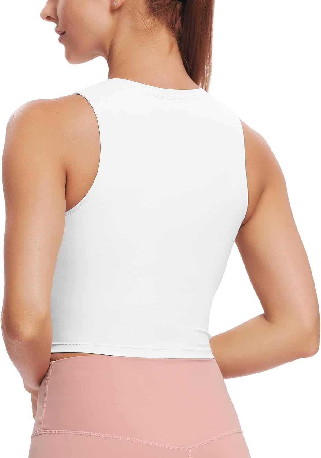 Natural Feelings Nudi Sports Bras for Women Removable Padded Yoga Tank Tops Sleeveless Fitness Workout Crop Tops - Image 2