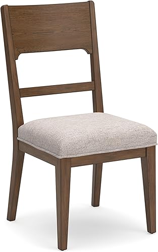 Signature Design by Ashley Cabalynn - Juego de sillas de comedor tradicionales, 2 unidades, marrón y marrón