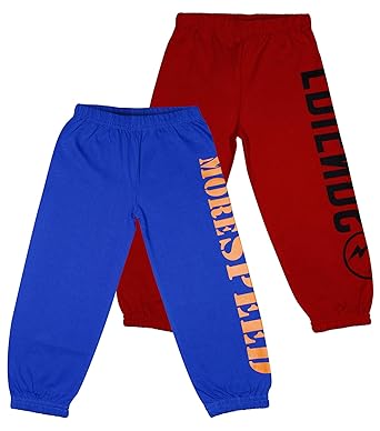 Luke and Lilly Boys Cotton Printed Track Pant_Multicolor_Pack of 2