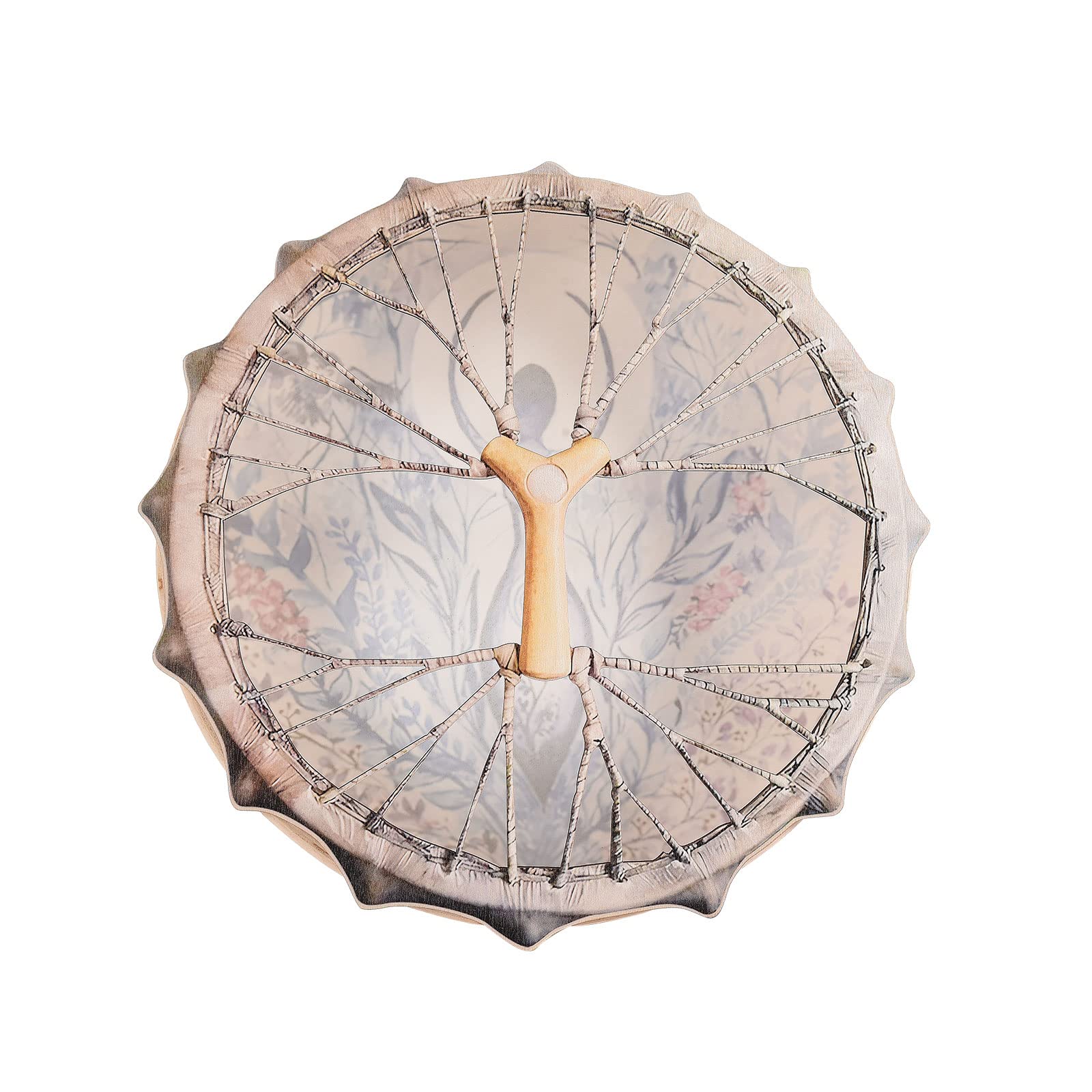 Tambor de Chamán de 10 Pulgadas Con Diseño de Árbol de la Vida, Baqueta, Instrumental de Alquimia y Luna, Sanador de Sonido