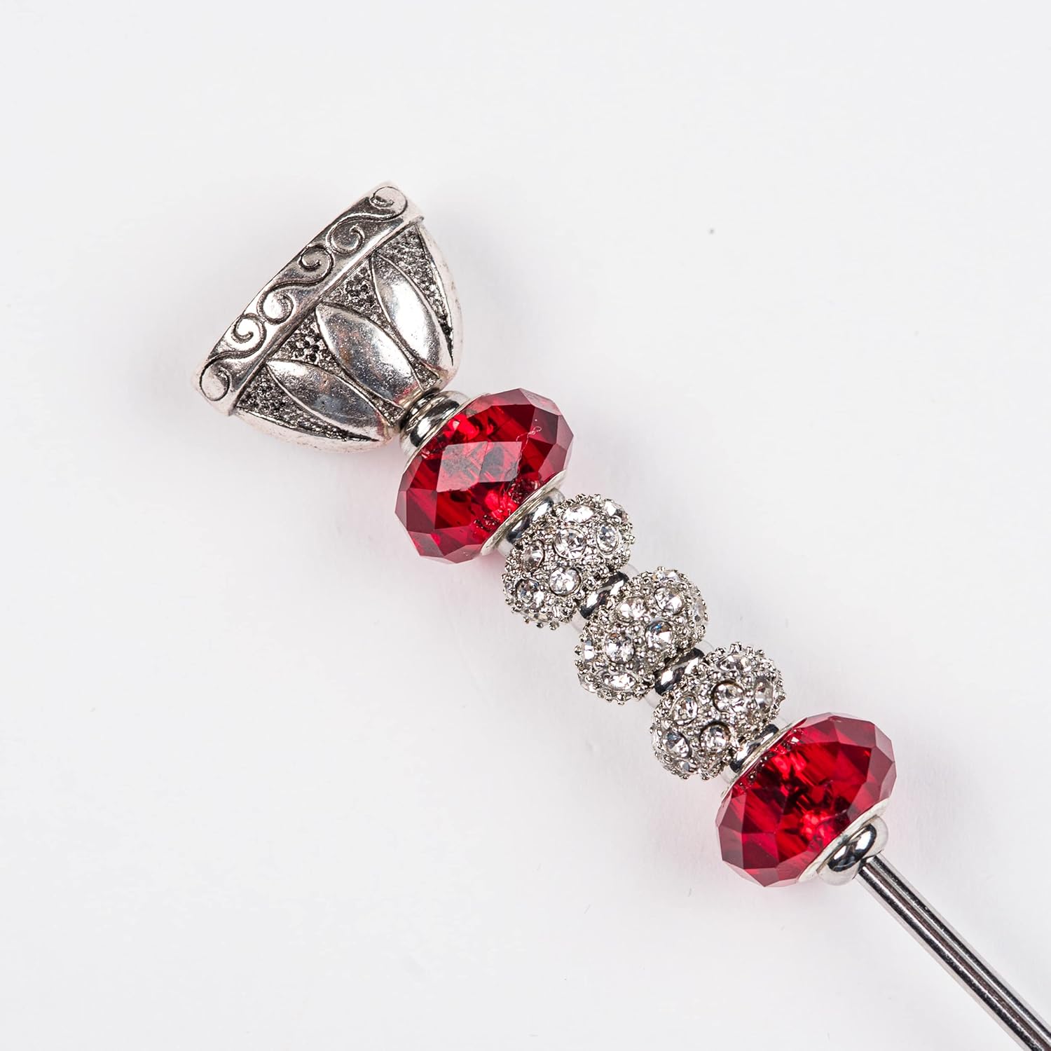 Handcrafted Cigar Holder & Nubber Draw Enhancer Tool Poker Jewelry Pick Accessory for The Elegant Smoker Aficionado (Red)