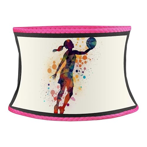 Basketball Pattern Waist Trainer for Women Belly Fat - Adjustable