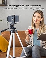 Vista 7 de Micrófono Lavalier inalámbrico para iPhone, mini micrófonos de solapa con reducción de ruido para grabación de video, YouTube, transmisión en vivo