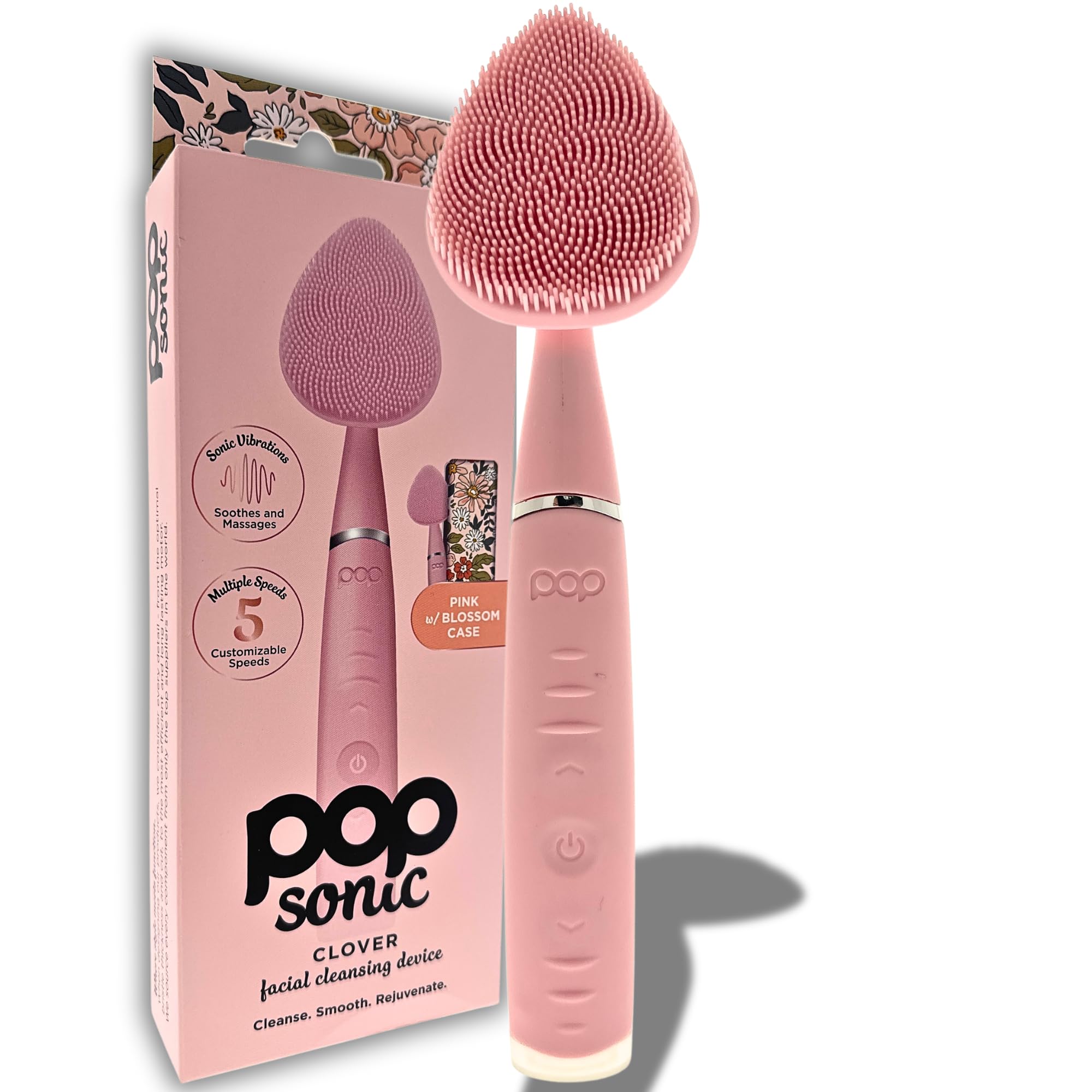 Amazon.com: Clover Facial Cleansing Device Pink Silicone Facial