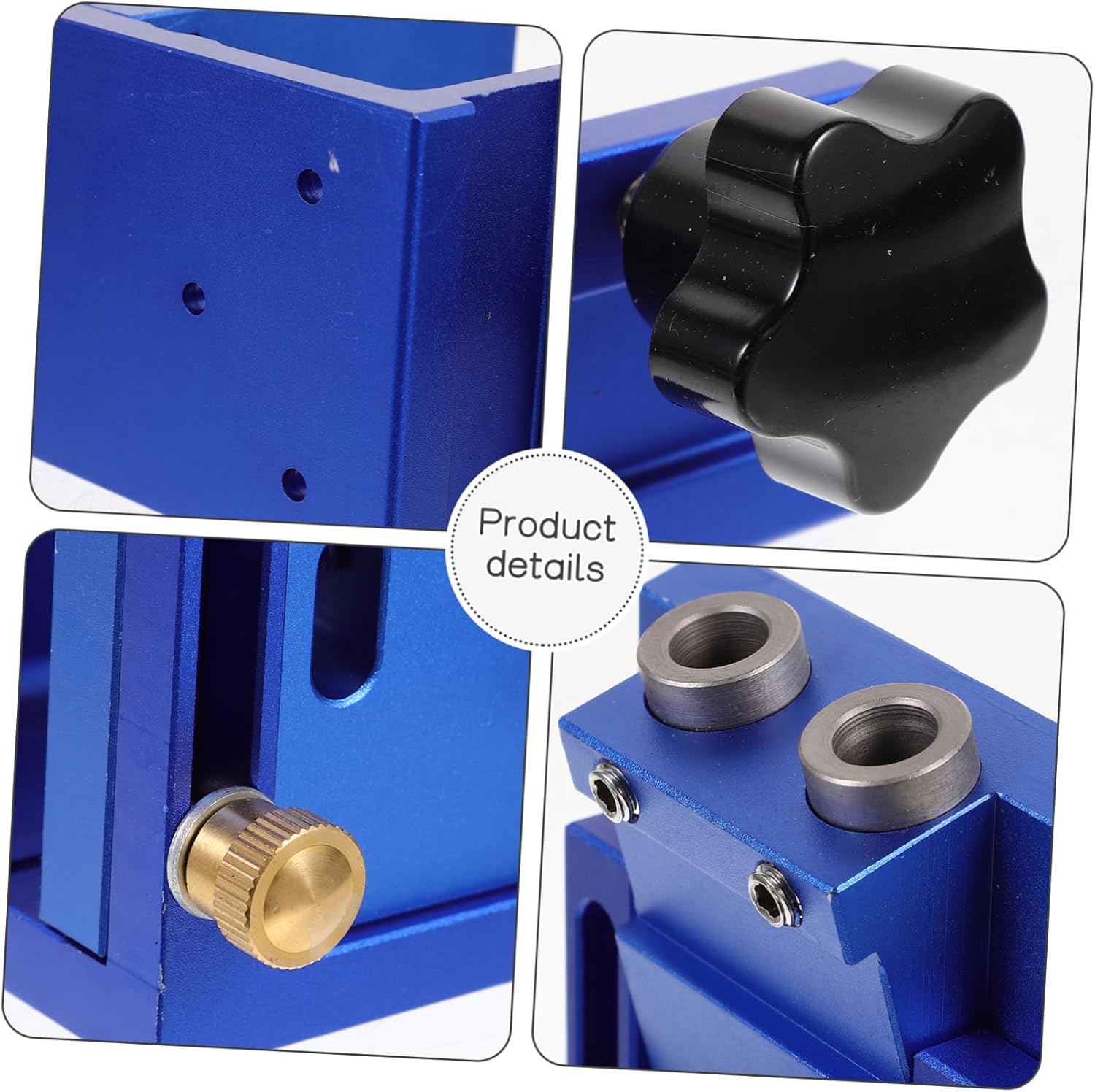 Angoily 1set Pocket Hole Locator Tool Woodworking for Precise Drilling Suitable for Wood Thickness for Beginners and Professionals