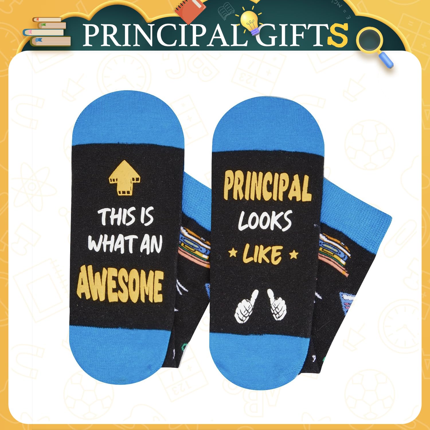 HAPPYPOP Appreciation Gift Ideas - Funny Teacher Principal Boss Coworker Employee Socks