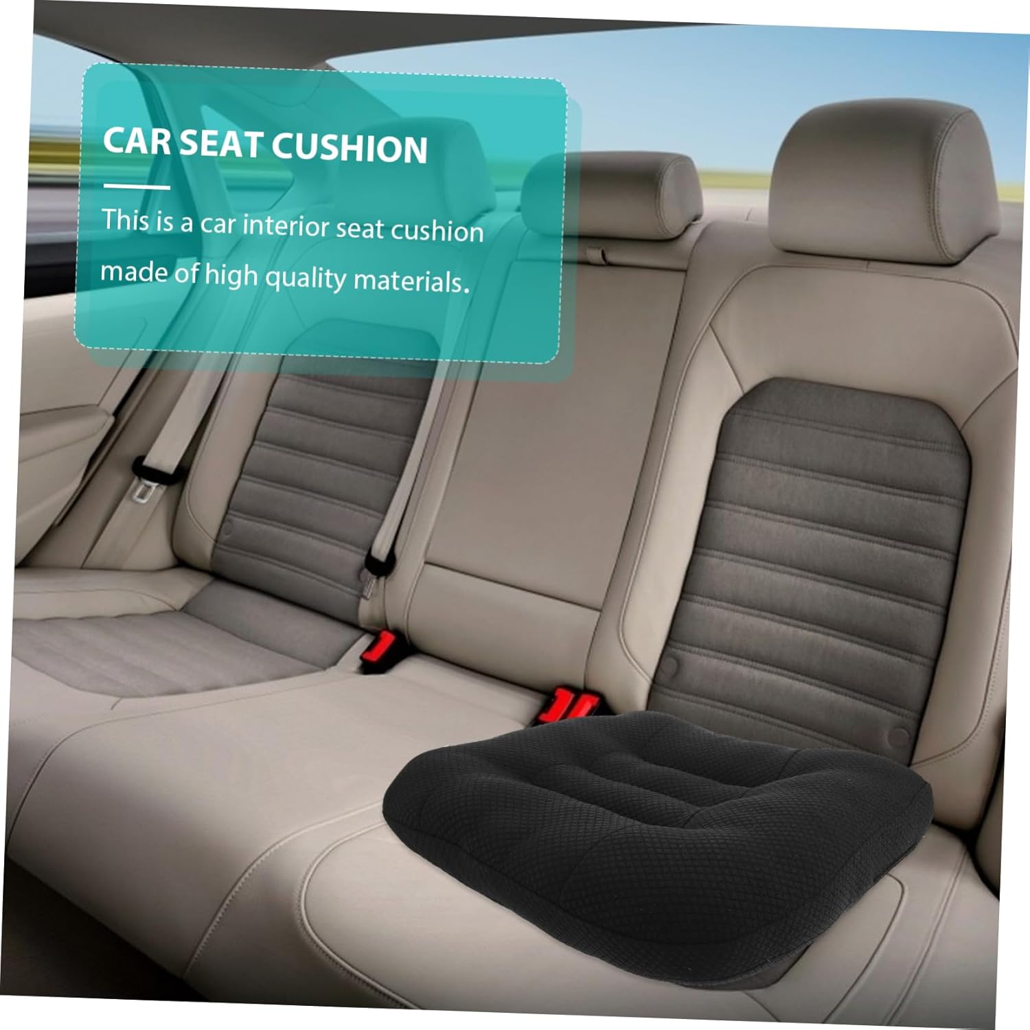 Mikinona Driver Pad for Lower Back Pain Car Seat Pillow Memory Heightening Cushion for Office and Car Seat