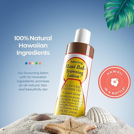 Maui Babe Tanning Pack (2 Browning Lotions 8 oz, 1 After Browning Lotion 8 oz), (Pack of 3)