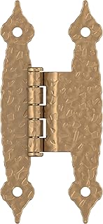 Amerock | Cabinet Hinge | 3/8 in (10 mm) Offset Non-Self Closing Face Mount | Champagne Bronze | Kitchen Cabinet Door Hinge | 1 Pack/Pair | Functional Hardware