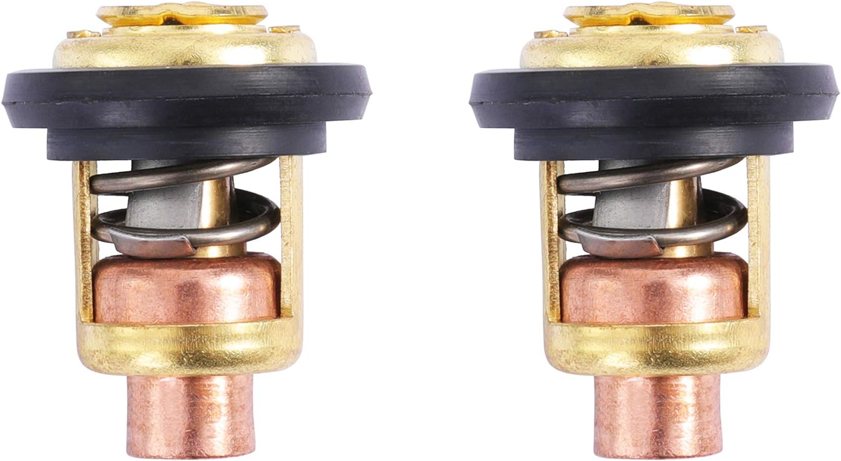 75692Q2 Thermostat Kit for Mercury for Marine 135HP 150HP 175HP 200HP V6 143 Degree Replace for GLM 13340, 2 PCS