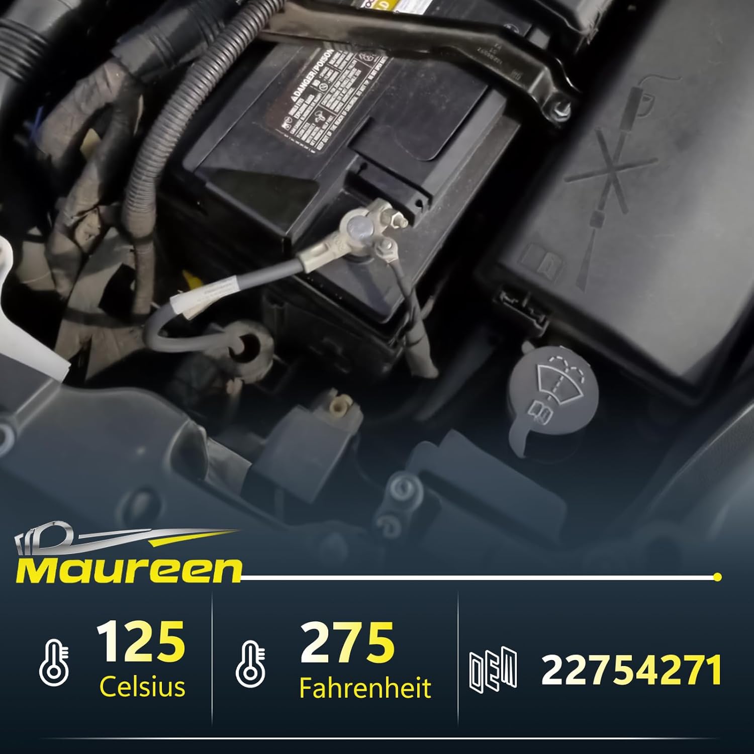 Negative Battery Cable Replacement Part Fit for 2009-2016 Motors Cruze Orlando Verano OE 22754271