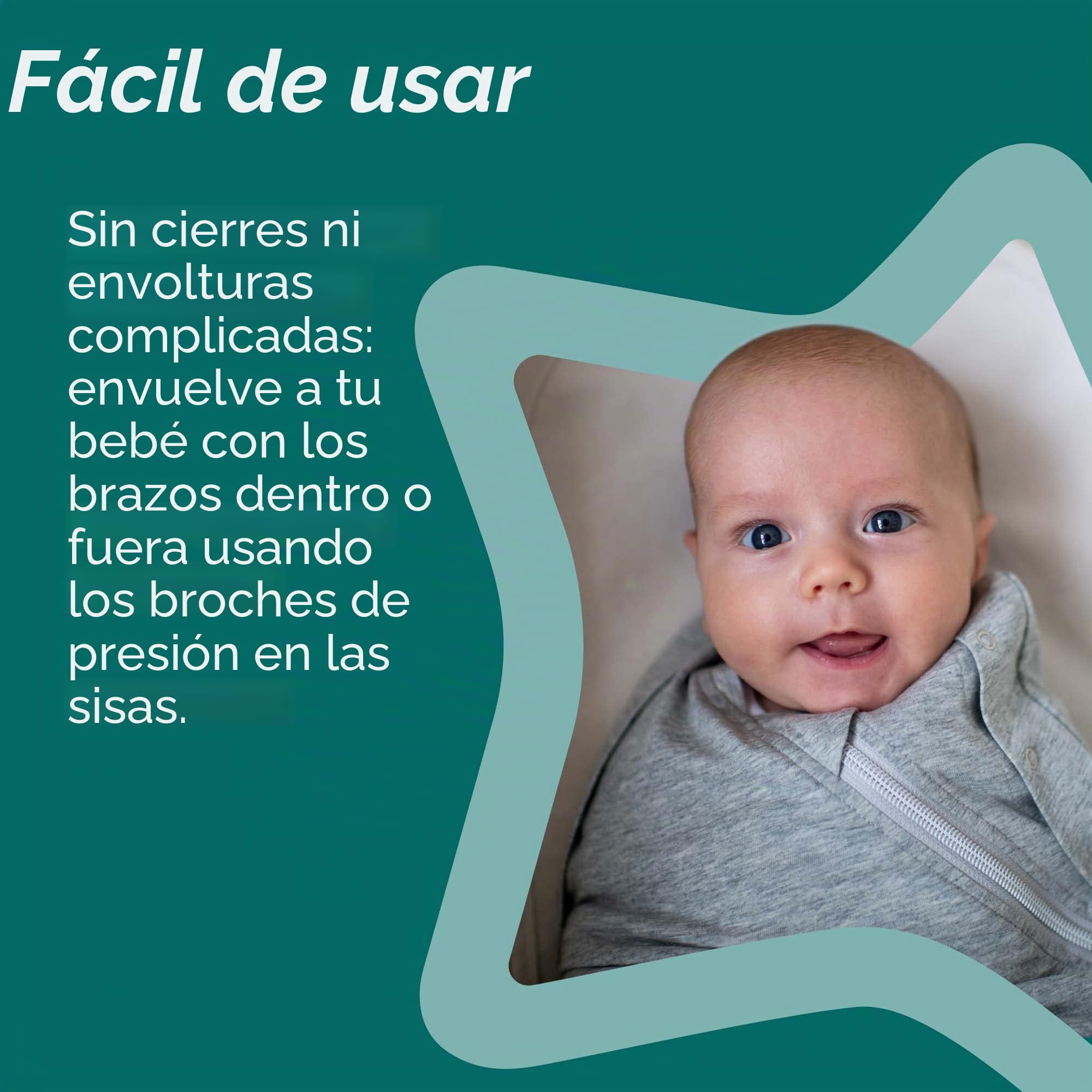 Tommee Tippee Saco de dormir para recién nacidos, saco de dormir original Grobag, diseño saludable para la cadera, tela suave de bambú, 0-3 m