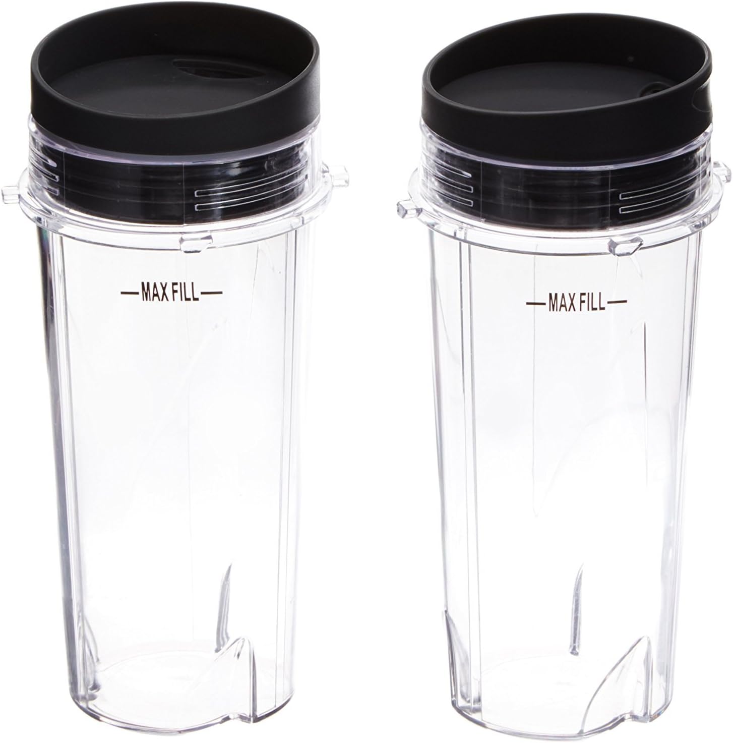 Replacement Pack of 2 Tritan Nutri Ninja 16oz Clear Cup and