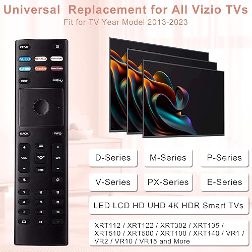 Miniatura 2 de XRT136 - Mando a distancia universal de repuesto para Smart TV Vizio de 24 a 85 pulgadas, control remoto para todos los Smart TV de Vizio Serie D