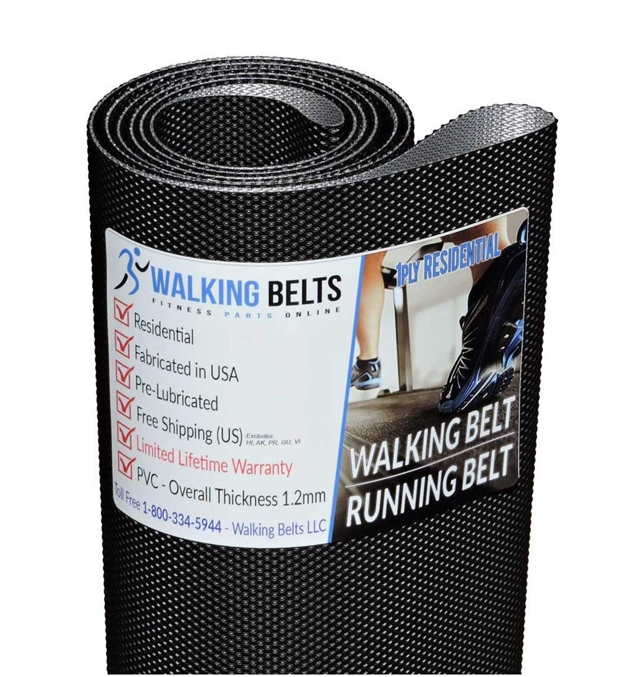 Walking Belts LLC - 297172 Lifestyler Expanse 800 Treadmill Walking Belt 1ply + Free 1oz Lube
