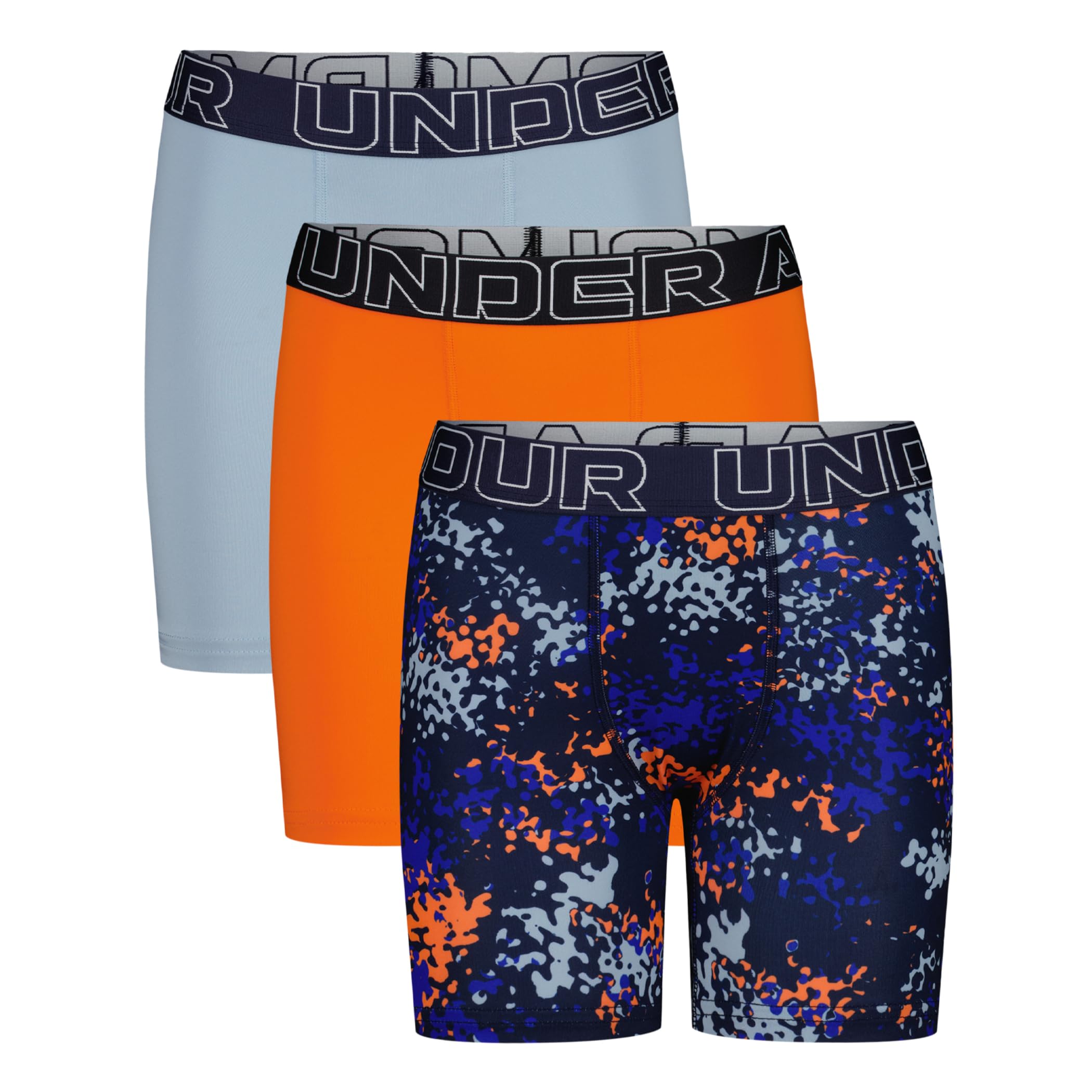 Under Armour Boys Sun Orange ' Performance Boxer Briefs ' Boxer Briefs, Xl