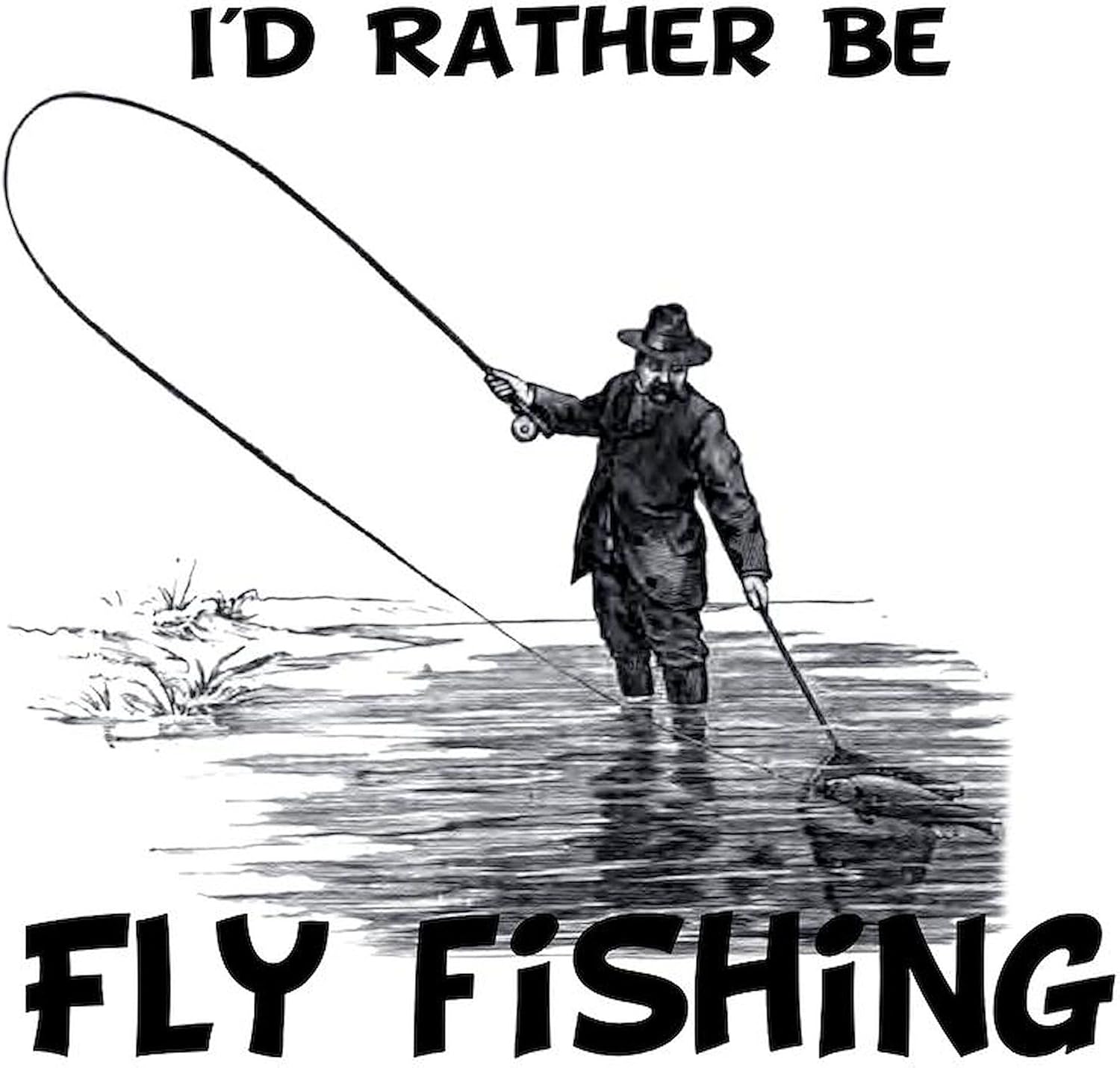 CafePress Fly Fishing Flask 7 oz Stainless Steel Drinking Flask