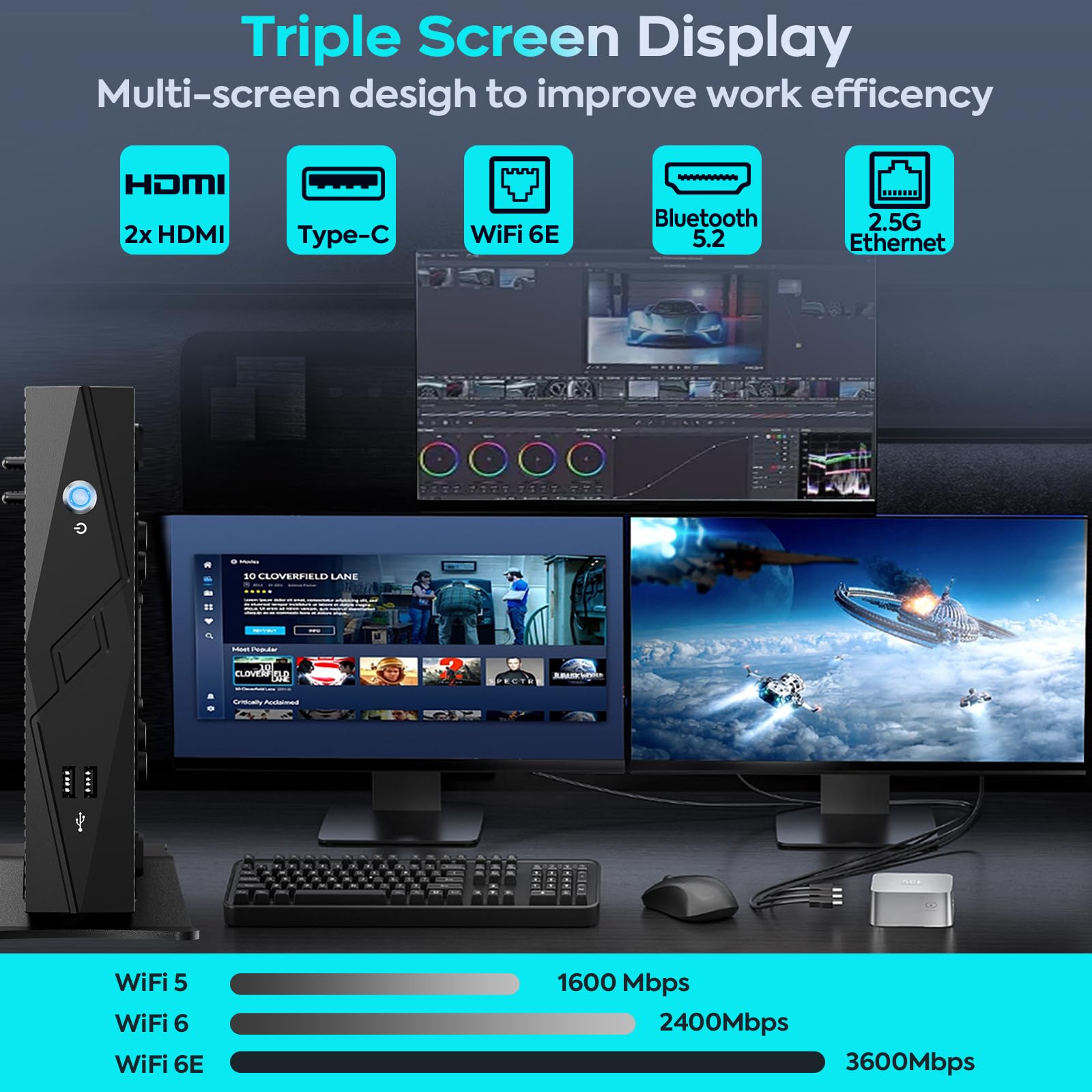 Amazon.com: [Gaming PC] Mini PC, 12Th Gen Intel i9 12900HK