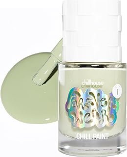Chillhouse - Forever Wear, Chill Paint (Step 1) - Sage the Room (Sage Green) - Nail Polish - Use with Magic Finish Top Coat Only - Nail Care As You Wear - Latina & Women Owned - Beauty & Self Care