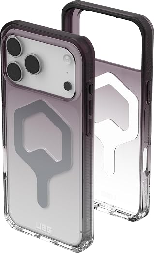 Urban Armor Gear UAG Plyo Mag-Safe Compatible, Rugged Slim Anti-Yellowing Transparent Clear Shockproof Military Grade Prot...