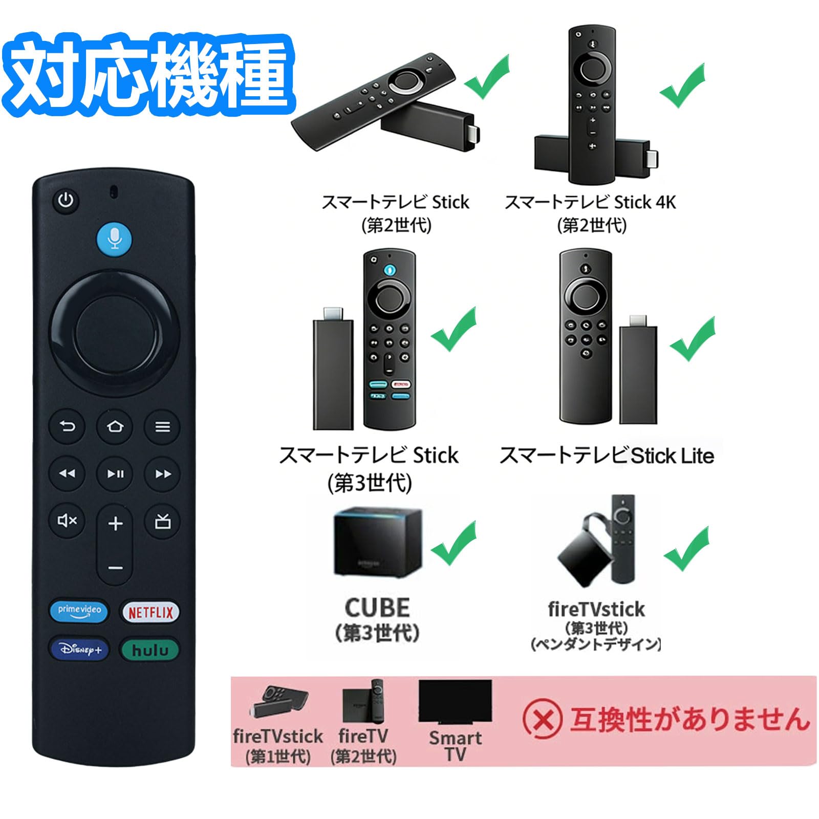 Amazon.co.jp: LQHZC リモコン for ふぁいやースティックTV 音声