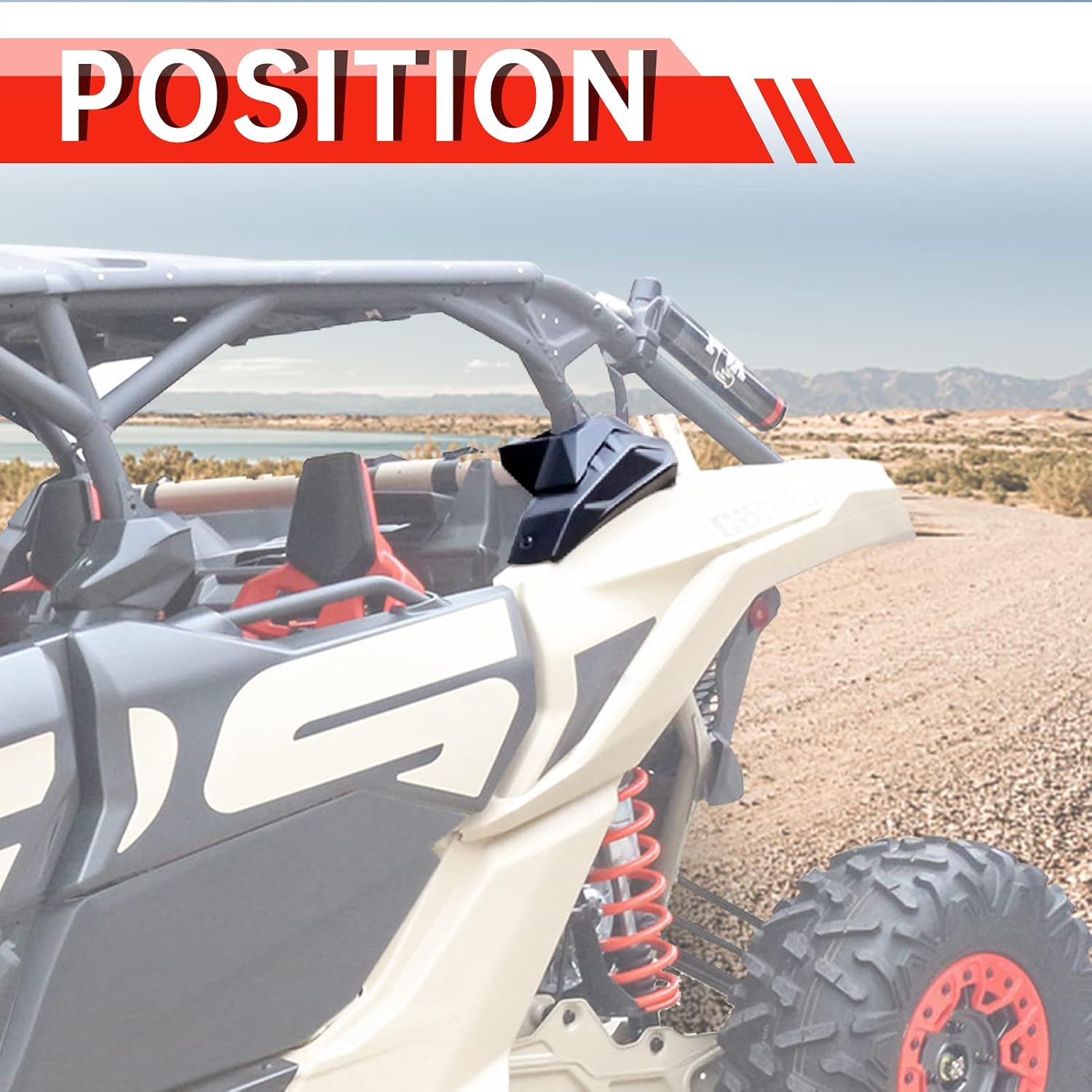 Rear Cage Trim Cover Compatible with Maverick X3/X3 Max, CPOWACE C Pillar Protection Plate Guard Compatible with Can Am Maverick X3/X3 Max Accessories 2017-2022(1 Pair)