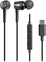 Audio-Technica ATH-CKD3C BK Earphones with Microphone USB Type-C Wired 1.2m In-Ear Black Small