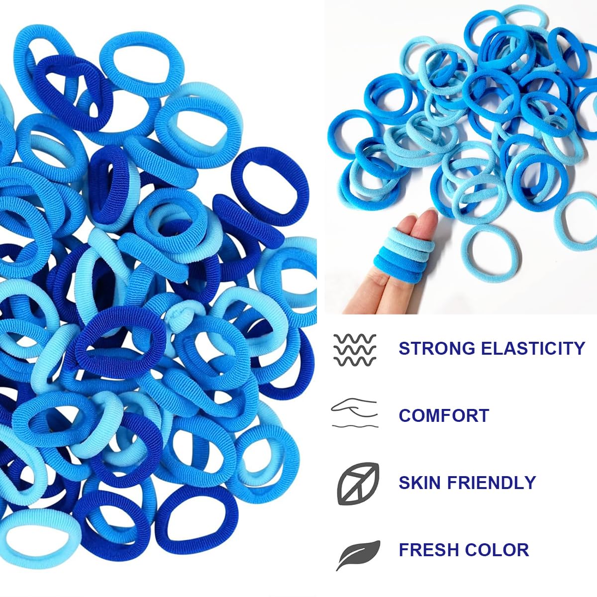 400 Pcs Baby Hair Bands, Toddler Hair Bobbles - Image 4