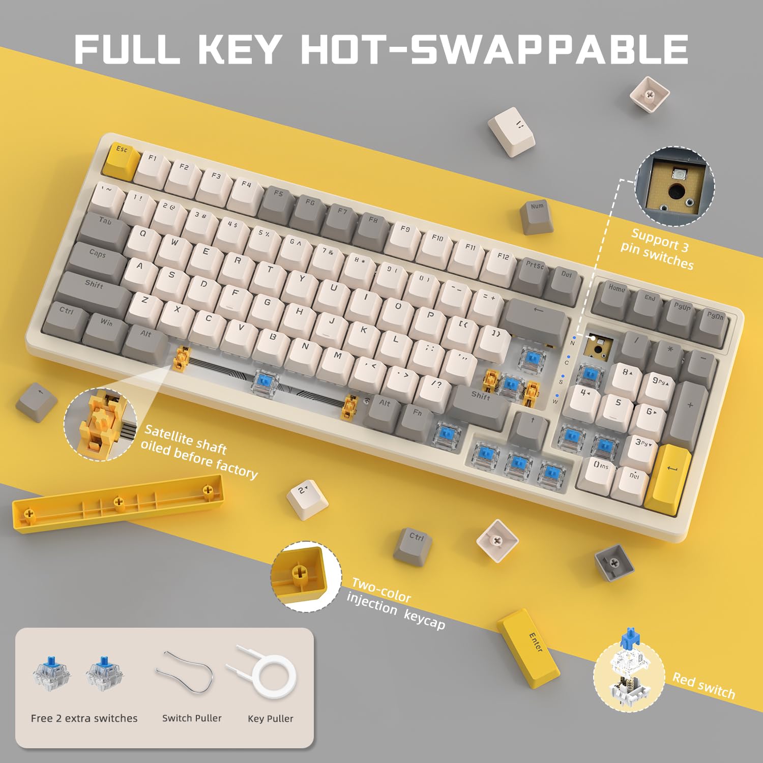 Amazon.in: Buy ZIYOU LANG K3MAX Wired Gaming Keyboard, Hot